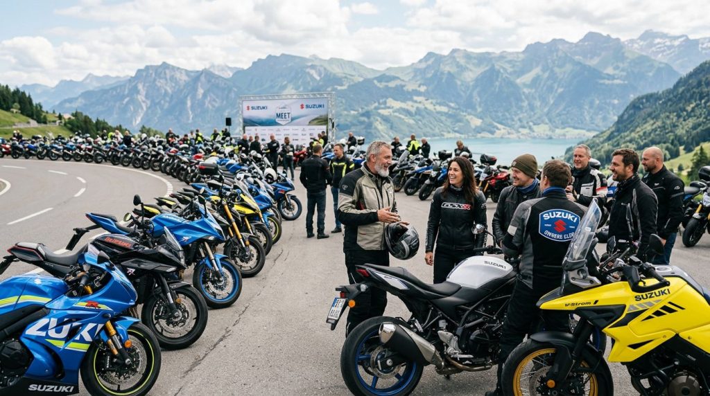 Rassemblement motos Suzuki