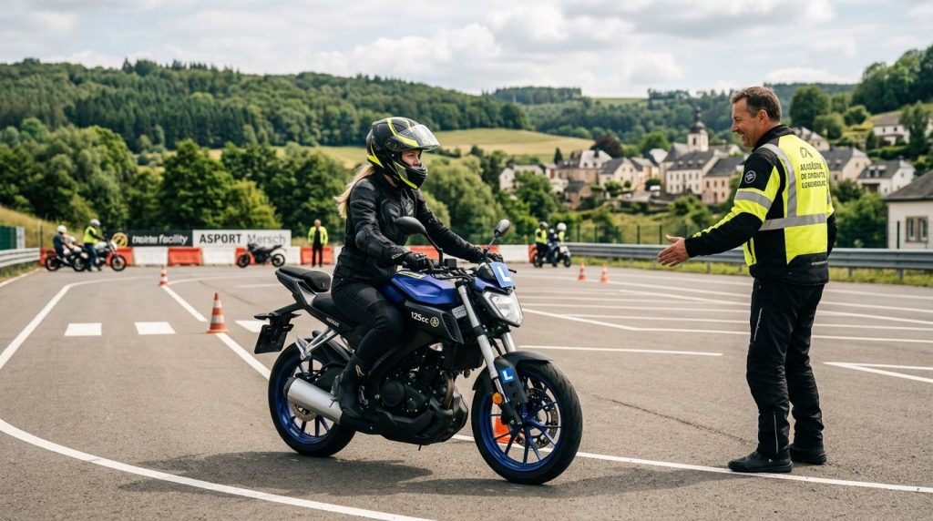 Moto 125 ville de Luxembourg
